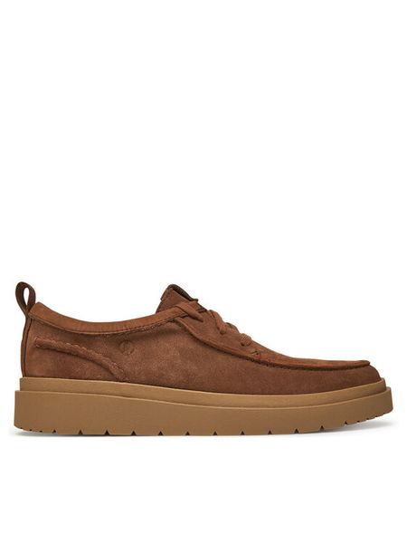 Clarks Półbuty Polden 26180865 Brązowy. Brązowe codzienne półbuty męskie Clarks, bez wzorów, ze skóry, bez obcasa, bez zapięcia. Za 399.99 zł.