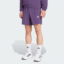 Szorty Training Essentials Holiday Pack. Fioletowe szorty sportowe męskie ADIDAS, bez wzorów, sportowe. Za 149.00 zł.
