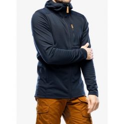 Bluza z kapturem męska Fjallraven Keb Fleece Hoodie. Niebieskie bluzy z kapturem męskie Fjällräven, l, bez wzorów, z kapturem. Za 1,007.99 zł.