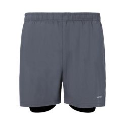 Spodenki do biegania męskie Endurance Kros. Brązowe szorty sportowe męskie Endurance, bez wzorów, sportowe. Za 109.99 zł.