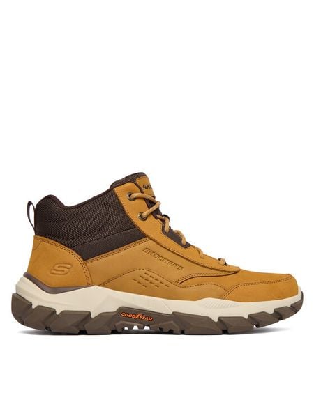 Skechers Trekkingi Santoro 205587 WTN Brązowy. Brązowe buty trekkingowe męskie Skechers, bez wzorów, ze skóry, bez zapięcia, trekkingowe. Za 319.99 zł.