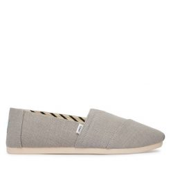 Półbuty Toms. Szare codzienne półbuty męskie TOMS, bez wzorów, bez obcasa, bez zapięcia. Za 249.99 zł.