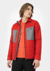 4F Kurtka trekkingowa puchowa z wypełnieniem z recyklingu PrimaLoft® Black Eco męska L. Czarne kurtki męskie 4f, l, bez wzorów, z materiału, bez ramiączek, bez kaptura. W wyprzedaży za 99.99 zł.