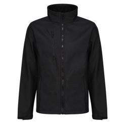 Męski Softshell Ablaze. Czarne kurtki softshell męskie Regatta, m, bez wzorów, z softshellu, bez kaptura, trekkingowe. Za 205.99 zł.