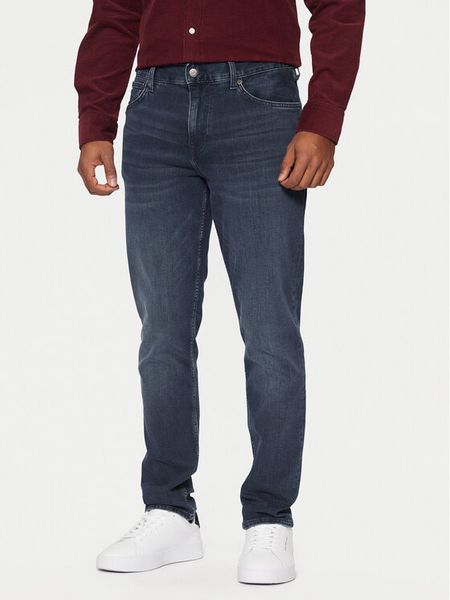Tommy Hilfiger Jeansy Denton MW0MW39035 Niebieski Straight Fit. Niebieskie jeansy męskie Tommy Hilfiger, bez wzorów, z bawełny. Za 349.99 zł.