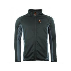 Kurtka polarshell Peak Mountain. Czarne kurtki męskie Peak Mountain, bez wzorów, sportowe, bez ramiączek, bez kaptura. W wyprzedaży za 217.00 zł.