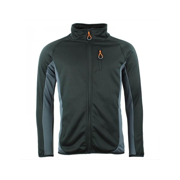 Kurtka polarshell Peak Mountain. Czarne kurtki męskie Peak Mountain, bez wzorów, sportowe, bez ramiączek, bez kaptura. W wyprzedaży za 220.00 zł.