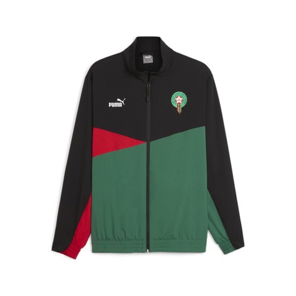 Kurtka z dresu Maroc 2023. Czarne kurtki męskie Puma, s, bez wzorów, z dresówki, sportowe, bez ramiączek, bez kaptura. Za 470.00 zł.