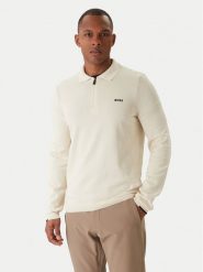 BOSS Sweter Ever-X 50551688 Écru Regular Fit. Kardigany męskie Boss, m, bez wzorów, z bawełny, bez ramiączek. Za 679.99 zł.