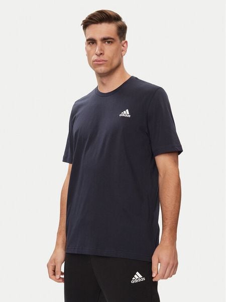Adidas T-Shirt Essentials Single Jersey Embroidered Small Logo T-Shirt HY3404 Niebieski Regular Fit. Niebieskie t-shirty sportowe męskie ADIDAS, m, bez wzorów, z bawełny, sportowe, bez ramiączek. Za 79.99 zł.