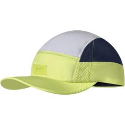 Czapka z daszkiem BUFF 5 PANEL GO CAP DOMUS APRICOT. Żółte czapki męskie Buff, bez wzorów, sportowe. W wyprzedaży za 76.46 zł.