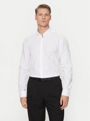 HUGO Koszula Koey 50534124 Biały Slim Fit. Białe koszule męskie Hugo, m, bez wzorów, z bawełny, bez kołnierzyka, bez ramiączek. Za 199.99 zł.