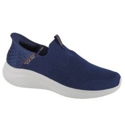 Buty sportowe Sneakersy męskie, Skechers Ultra Flex 3.0 Smooth Step. Niebieskie buty sportowe na co dzień męskie Skechers, m, bez wzorów, casualowe, bez ramiączek, bez kaptura, trekkingowe. W wyprzedaży za 374.95 zł.