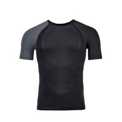 Koszulka termoaktywna męska Ortovox 120 Comp Light Short Sleeve. Czarne bielizna termoaktywna męska ORTOVOX, m, bez wzorów, bez ramiączek. Za 293.99 zł.