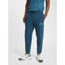 Spodnie dresowe z polaru Hummel Tech Regular. Niebieskie spodnie dresowe męskie HUMMEL, bez wzorów, z dresówki. Za 303.00 zł.