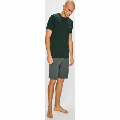 Calvin Klein Underwear - Piżama. Szare piżamy męskie Calvin Klein Underwear, z bawełny, z okrągłym kołnierzem. Za 299.90 zł.