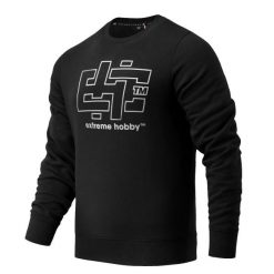 Bluza Męska EXTREME HOBBY CRUCIAL. Czarne bluzy nierozpinane męskie EXTREME HOBBY, l, bez wzorów, z bawełny, klasyczne, bez ramiączek, bez kaptura. Za 239.00 zł.