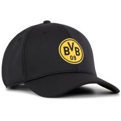 Czapka PUMA BVB Borussia Dortmund - Styl i Wygoda. Czarne czapki męskie Puma, bez wzorów, sportowe. Za 174.99 zł.