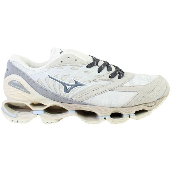 Buty sportowe Mizuno z niebieskiej skóry. Niebieskie buty do biegania męskie Mizuno, na lato, bez wzorów, ze skóry, bez zapięcia, do biegania. Za 689.99 zł.