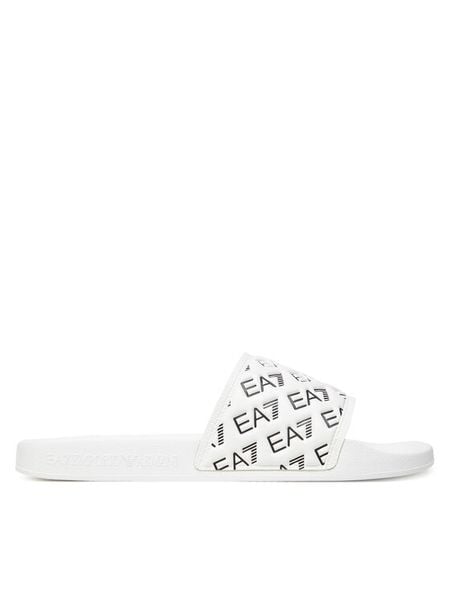 EA7 Emporio Armani Klapki 7X000109 AF15125 M0115 Biały. Białe klapki i japonki męskie EA7 Emporio Armani, bez wzorów, z syntetyku. Za 149.99 zł.