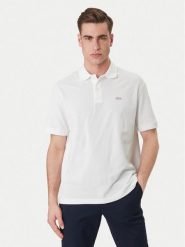 Lacoste Polo PH7757 Biały Loose Fit. Białe koszulki polo męskie Lacoste, l, bez wzorów, z bawełny, bez kołnierzyka, bez ramiączek. Za 569.99 zł.