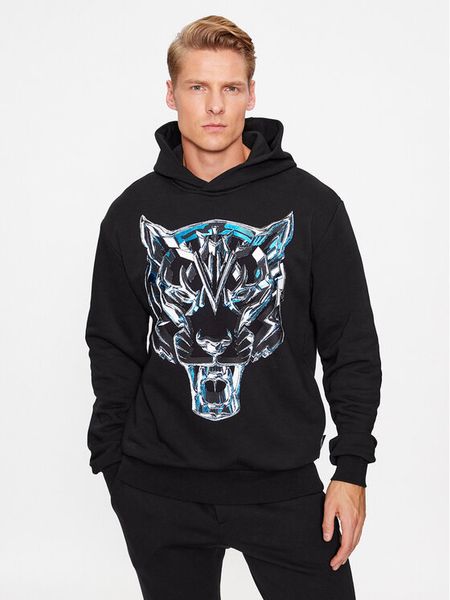 Plein Sport Bluza Hoodie Sweatshirt Chrome Tiger AACC MJB3163 SJO001N Czarny Regular Fit. Czarne bluzy nierozpinane męskie Plein Sport, m, bez wzorów, z bawełny, sportowe, bez ramiączek, bez kaptura. Za 1,079.00 zł.