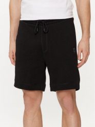Boss Szorty sportowe Sewalk 50511726 Czarny Regular Fit. Czarne szorty sportowe męskie Boss, bez wzorów, z bawełny, sportowe. Za 299.99 zł.