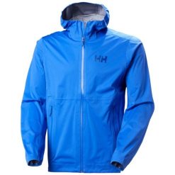 Kurtka wodoodporna Helly Hansen Momentum 3L Stretch. Niebieskie kurtki męskie Helly Hansen, l, bez wzorów, bez ramiączek, bez kaptura. Za 1,036.50 zł.