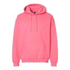 Bluza Z Kapturem Dla Dorosłych Unisex Softstyle Fleece Midweight. Czerwone bluzy nierozpinane męskie GILDAN, l, bez wzorów, bez ramiączek, z kapturem. Za 78.99 zł.