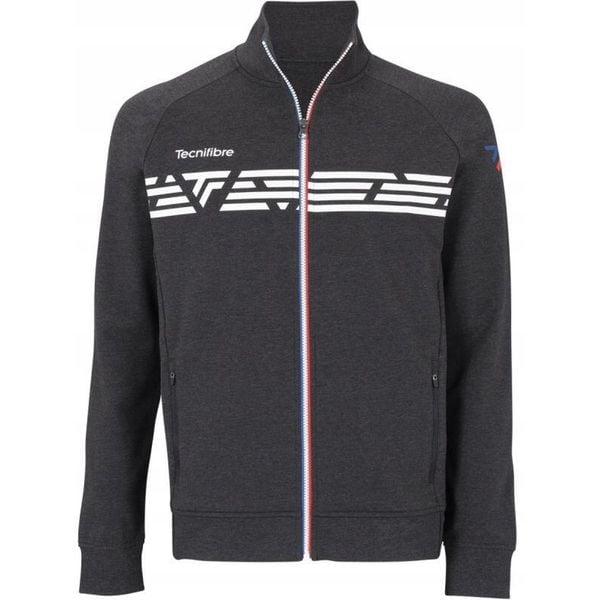 Bluza tenisowa rozpinana męska Tecnifibre Knit Jacket. Szare bluzy rozpinane męskie TECNIFIBRE, m, bez wzorów, sportowe, bez ramiączek, bez kaptura. W wyprzedaży za 200.00 zł.