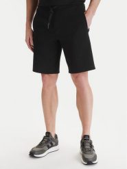 Armani Exchange Szorty sportowe XM000372 AF10818 UC001 Czarny Regular Fit. Czarne szorty sportowe męskie Armani Exchange, bez wzorów, z bawełny, sportowe. Za 419.99 zł.