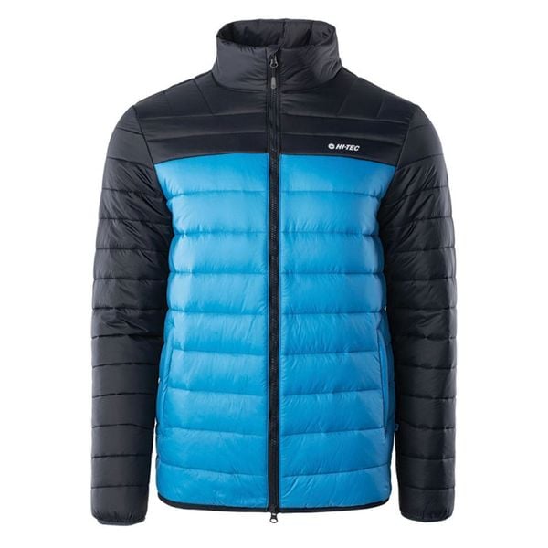 Kurtka męska pikowana Hi-Tec Montano - niebieska, Rozmiar L. Niebieskie kurtki męskie Hi-tec, na zimę, l, bez wzorów, sportowe, bez ramiączek, bez kaptura. Za 194.99 zł.