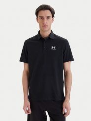 Under Armour Polo UA Icon 1386608 Czarny Loose Fit. Czarne koszulki polo męskie Under Armour, l, bez wzorów, z bawełny, bez kołnierzyka, bez ramiączek. Za 199.99 zł.