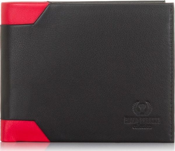 Paolo Peruzzi DUŻY SKÓRZANY PORTFEL MĘSKI PAOLO PERUZZI ZE SKÓRY LICOWEJ IN-13-RED. Czerwone portfele męskie Paolo Peruzzi, bez wzorów, ze skóry. Za 97.66 zł.