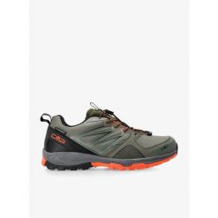 Buty trailowe męskie CMP Atik WP Trail Running Shoes. Zielone buty do biegania męskie CMP, bez wzorów, bez zapięcia. Za 318.99 zł.