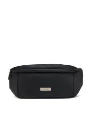 Calvin Klein Saszetka nerka Sleek Waistbag Sling LV04D3148G Czarny. Czarne saszetki męskie Calvin Klein, bez wzorów, z materiału. Za 249.99 zł.