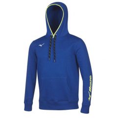 Bluza z kapturem Mizuno Team. Szare bluzy nierozpinane męskie Mizuno, bez wzorów, z poliesteru, sportowe, bez ramiączek, z kapturem. Za 221.00 zł.