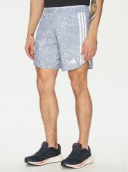 Adidas Szorty sportowe Own the Run 3-Stripes JD7769 Niebieski Regular Fit. Niebieskie szorty sportowe męskie ADIDAS, bez wzorów, z syntetyku, sportowe. Za 179.99 zł.