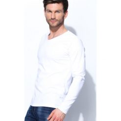 Biała Koszulka New Smooth. Białe koszulki męskie z długim rękawem Born2be, z długim rękawem. Za 24.99 zł.