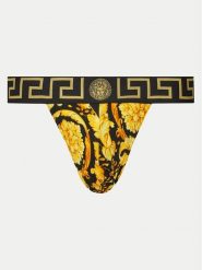 Versace Slipy Jock Strap 1001382 1A11188 Czarny. Czarne slipki męskie Versace, m, bez wzorów, z bawełny. Za 299.99 zł.