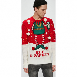 Brave Soul - Sweter. Szare swetry męskie Brave Soul, z dzianiny, z okrągłym kołnierzem. W wyprzedaży za 99.90 zł.