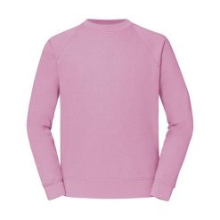 Męska Klasyczna Bluza Raglanowa. Czerwone bluzy nierozpinane męskie Fruit of the Loom, l, bez wzorów, klasyczne, bez ramiączek, bez kaptura. Za 64.99 zł.