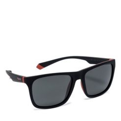 Okulary przeciwsłoneczne Polaroid. Czarne okulary przeciwsłoneczne męskie Polaroid, bez wzorów. Za 229.99 zł.