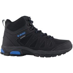 Buty trekkingowe męskie Hi-Tec Raven Mid Wp. Czarne buty trekkingowe męskie Hi-tec, na jesień, bez wzorów, z materiału, bez zapięcia. Za 479.99 zł.