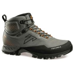 Buty turystyczne męskie Tecnica Plasma Mid S GTX. Szare buty trekkingowe męskie Tecnica, na jesień, bez wzorów, z materiału, bez zapięcia. W wyprzedaży za 799.40 zł.