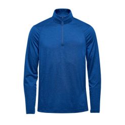 Bluza Męska Milano H2XDRY Quarter Zip Pullover. Niebieskie bluzy nierozpinane męskie STORMTECH, l, bez wzorów, bez ramiączek, bez kaptura. Za 180.99 zł.