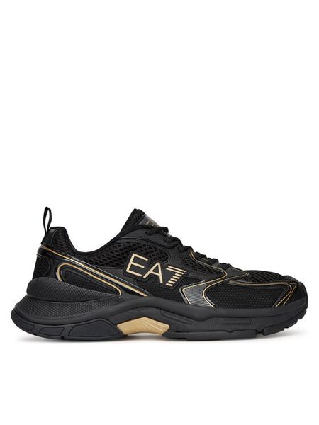 EA7 Emporio Armani Sneakersy X8X249 XK446 U106 Czarny. Czarne buty sportowe na co dzień męskie EA7 Emporio Armani, m, bez wzorów, ze skóry, bez ramiączek, bez kaptura. Za 489.99 zł.