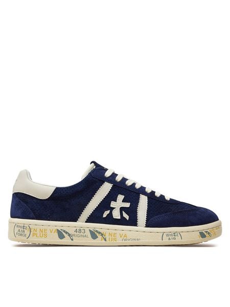 Premiata Sneakersy Bonnie VAR 6763 Granatowy. Niebieskie buty sportowe na co dzień męskie Premiata, m, bez wzorów, z materiału, bez ramiączek, bez kaptura. Za 759.99 zł.