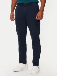 Tommy Jeans Spodnie materiałowe Austin DM0DM20750 Granatowy Slim Fit. Niebieskie spodnie na co dzień męskie Tommy Jeans, bez wzorów, z bawełny. Za 269.99 zł.