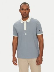 Champion Polo 221044 Niebieski Regular Fit. Niebieskie koszulki polo męskie CHAMPION, m, bez wzorów, z bawełny, bez kołnierzyka, bez ramiączek. Za 119.99 zł.